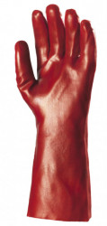 Manusi de protectie imersate in PVC rosu,rezistent la umiditate - Img 2