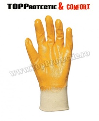 Manusi protectie imersate in nitril galben - Img 1