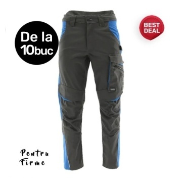 Pachet de la 10x bucati: Pantaloni de lucru Moderni si functionali | Gri-Albastru Sara