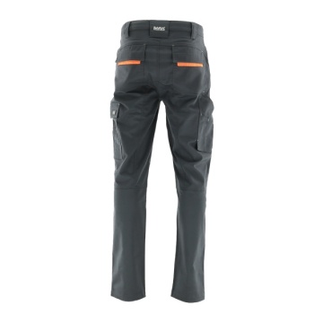 Pantaloni de lucru Flexibili cu design simplu | Gri-Portocaliu - Img 4