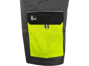 Pantaloni scurti vara usori gri-galben CXS - Img 2