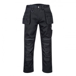 Pantaloni tamplar PW3 din bumbac 100% Negru Portwest