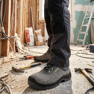 Pantofi de protectie vara cu bombeu S1 din piele Delta Plus