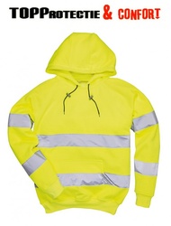 Pulover Hi-vis cu gluga, confortabil, cu benzi reflectorizante Portwest