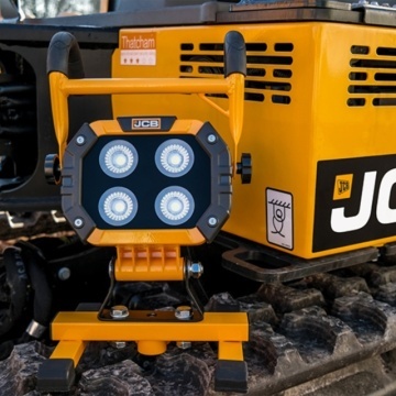 Reflector de lucru LED portabil cu acumulator de 40W JCB - Img 3