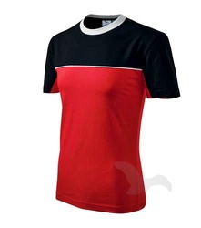 Tricou bicolor ADL109 rosu-negru, albastru-bleumarin Malfini