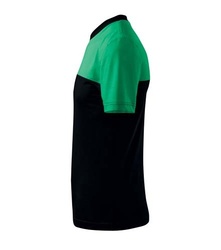 Tricou Bicolor ADL109 Verde-negru bumbac 200 grame Malfini - Img 4