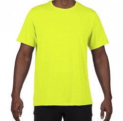 Tricou galben de lucru vizibilitate inalta Gildan
