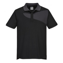 Tricou polo confortabil si respirabil negru/gri Portwest