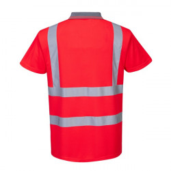 Tricou polo poliester cu benzi reflectorizante Portwest - Img 3