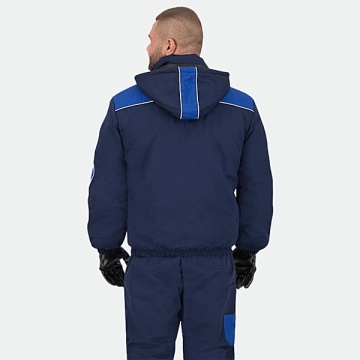 Ultime - Costum salopeta de iarna bleumarin jacheta + pantaloni - in limita stocului - Img 4