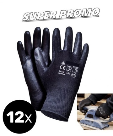 12x Manusi negre mecanici sau service Super Oferta