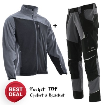Costum de lucru confortabil: Polar si Pantaloni Sara