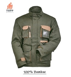 Jacheta de lucru 100% bumbac, verde vanatoresc Sniper - Coverguard