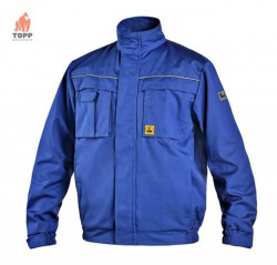 Jacheta de lucru ESD albastru Coverguard