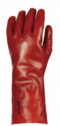 Manusi de protectie imersate in PVC rosu,rezistent la umiditate - Img 3