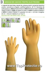 Manusi protectie Electricieni - Electroizolatoare EN 60903 8054 - Img 2