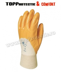 Manusi protectie imersate in nitril galben - Img 2