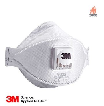 Oferta 10 buc pachet firme - masca protectie 3M 9322 FFP2 cu supapa de expirare - Img 2
