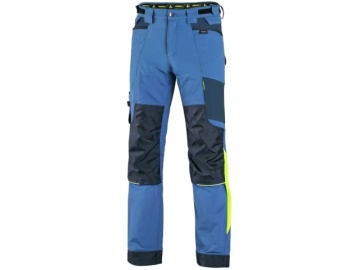 Pantaloni de lucru 4-way stretch cu Cordura CXS Naos albastru contrast - Img 2