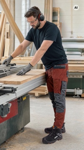 Pantaloni de lucru cu buzunare pentru montatori - Img 3