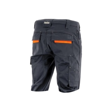 Pantaloni de lucru scurti Flexibili | Gri-Portocaliu Sara - Img 4