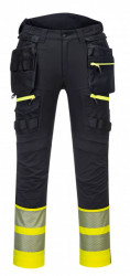 Pantaloni talie rezistenti cu dungi reflectorizante Portwest