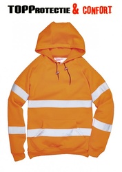 Pulover Hi-vis cu gluga, confortabil, cu benzi reflectorizante Portwest - Img 2