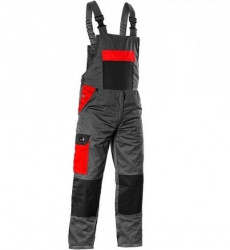 Salopete lucru de vara gri/rosu CXS Top Recomandat - Img 3