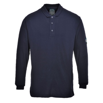Tricou Polo cu Maneci Lungi, Ignifug si Antistatic Portwest