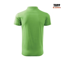 Tricou polo Verde iarba bumbac Malfini - Img 3