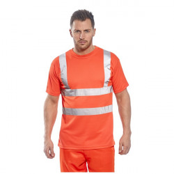 Tricou reflectorizant portocaliu Basic Poliester Portwest - Img 2