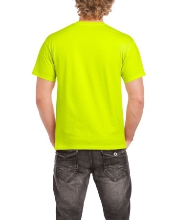 Tricou santier vizibilitate galben 200 gr Gildan - Img 3