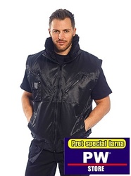 Ultima sansa - Jacheta de iarna maneci detasabile neagra Portwest - Img 2