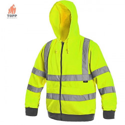 Hanorac reflectorizant cu gluga galben CXS