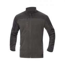 Jacheta de tip vanatoare fleece subtire maro - Img 2