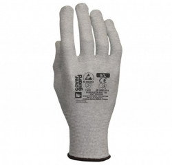 Manusi de protectie din fiba de carbon ESD fara impregnare Coverguard, 10xbuc