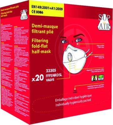 Masca protectie FFP3 vapori, praf, particule, virusi - Img 2