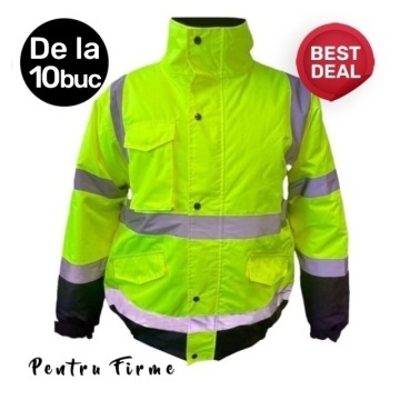 Pachet de la 10x bucati: Geaca reflectorizanta de iarna cu materiale de calitate