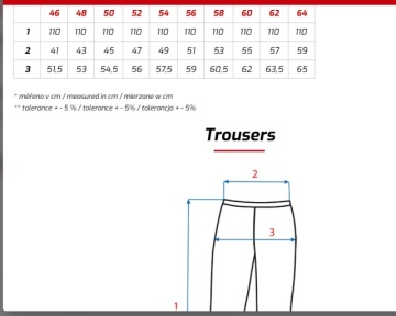 Pantaloni barbati 100% bumbac pentru macelari CXS - Img 2