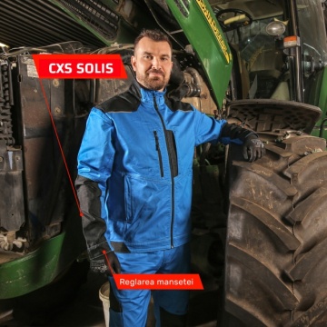Pantaloni de lucru CXS Solis Flex albastri - Img 2