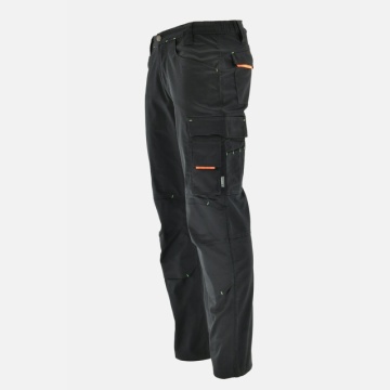 Pantaloni salopeta Flexibili | Mecanici auto | Negru-Portocaliu Sara - Img 2