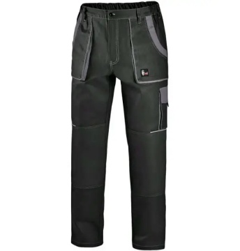Pantaloni salopeta lucru Bicolor mecanci auto negru-gri - Img 6