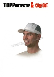 Şapcă baseball din material bumbac alb 100% model respirant cu plasa Coverguard