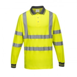 Tricou polo reflectorizant cu maneci lungi Portwest - Img 2