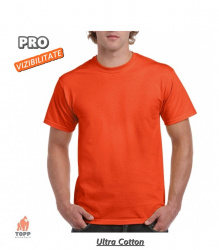 Tricou santier vizibilitate Orange Gildan