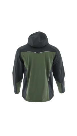 Ultimele bucati: Jacheta de lucru cu gluga Softshell | verde-negru Sara - Img 2