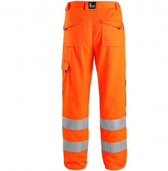 Ultimele marimi: Pantaloni lucru portocalii cu dungi Reflectorizante 3M CXS - Img 2