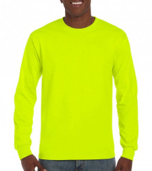 Bluza galben neon material 200 grame de lucru Gildan