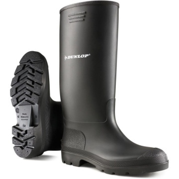 Cizme Dunlop Pricemastor PVC Negru | Top Recomandat